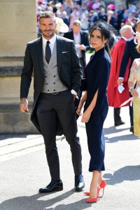 David Beckham and Victoria BeckhamThe wedding of Prince Harry and Meghan Markle, Pre-Ceremony, Windsor, Berkshire, UK - 19 May 2018