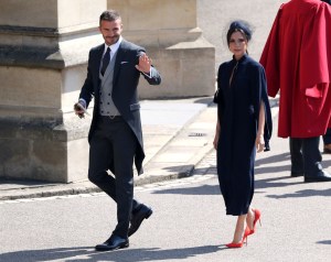 David Beckham and Victoria BeckhamThe wedding of Prince Harry and Meghan Markle, Pre-Ceremony, Windsor, Berkshire, UK - 19 May 2018