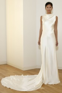A model at Amanda Wakeley's fall 2014 presentation at the Bryant Park Hotel.Amanda Wakeley Fall 2014 Bridal, New York