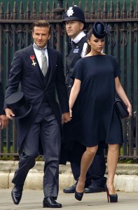 David Beckham wore a morning suit at the wedding of Prince William and Kate Middleton