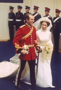 The wedding of Princess Anne to Mark Phillips