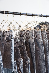 Clothes on display from the 'Serena' line.