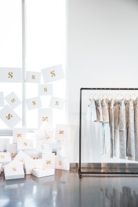 Clothes on display from the 'Serena' line.