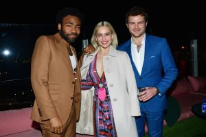 Donald Glover, Emilia Clarke and Alden Ehrenreich