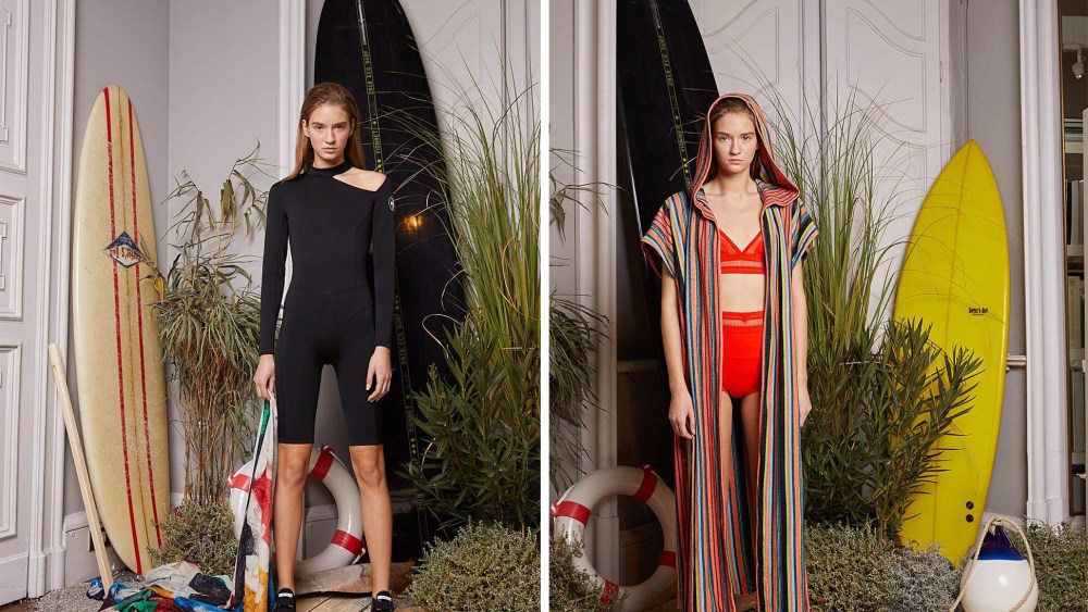 Looks from the Sustainable Surf collection by Vionnet x Marc Quinn