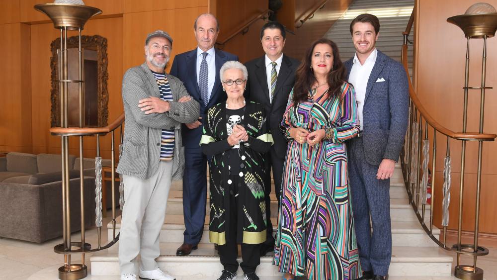 Luca Missoni;Michele Norsa,Maurizio Tamagnini;Giacomo Missoni;Rosita Missoni;Angela Missoni