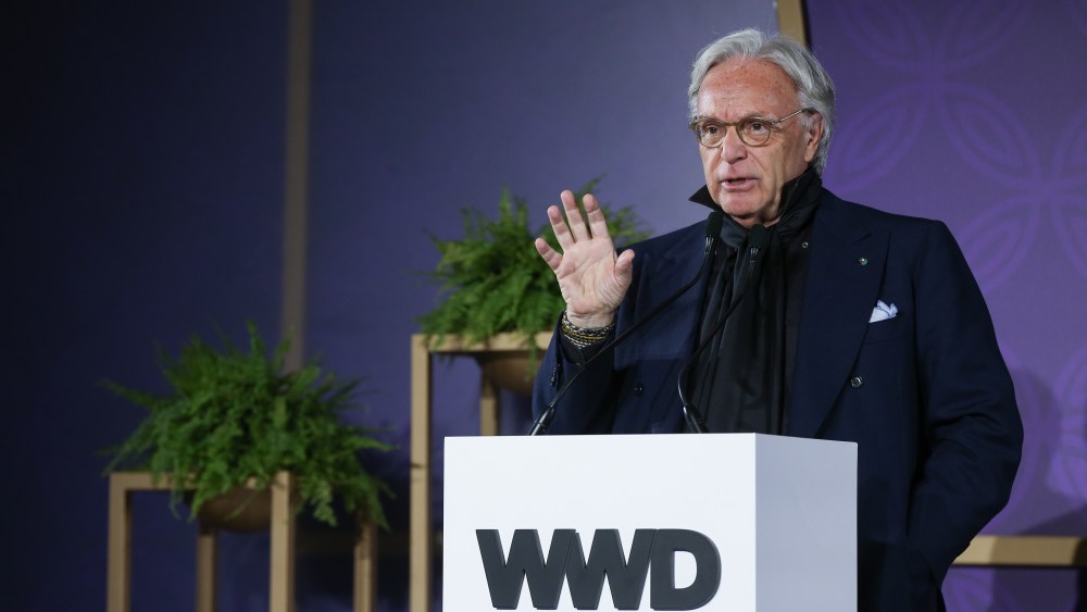 Tod's ceo Diego Della Valle at WWD's China summit in Xian.