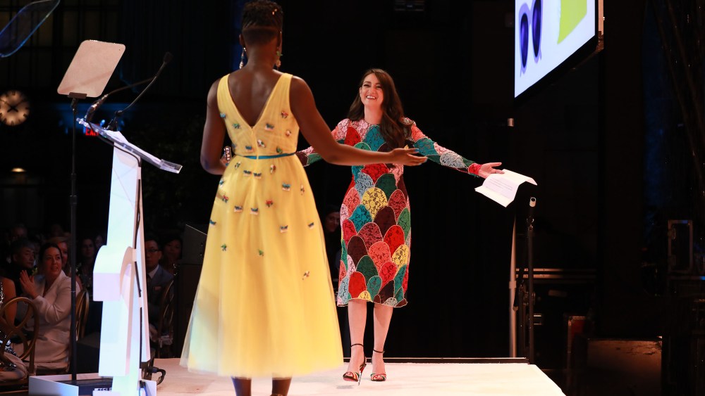 Lupita Nyong'o and Micaela Erlanger