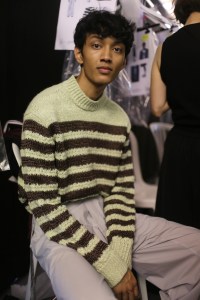 Backstage at Acne Studios Men's Spring 2019