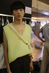 Backstage at Acne Studios Men's Spring 2019