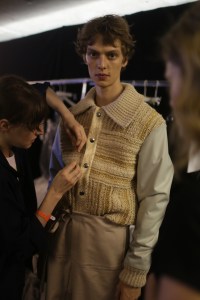 Backstage at Acne Studios Men's Spring 2019