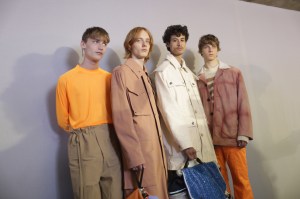 Backstage at Acne Studios Men's Spring 2019