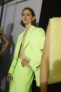 Backstage at Acne Studios Men's Spring 2019