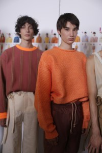 Backstage at Acne Studios Men's Spring 2019