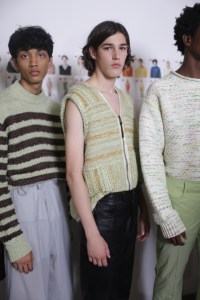 Backstage at Acne Studios Men's Spring 2019