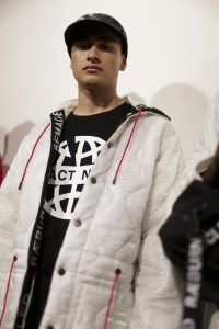 Backstage at Christopher Raeburn Men's Spring 2019