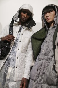Backstage at Christopher Raeburn Men's Spring 2019