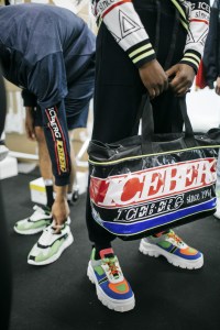Backstage at Iceberg Men's Spring 2019