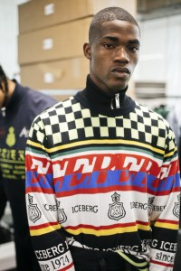 Backstage at Iceberg Men's Spring 2019