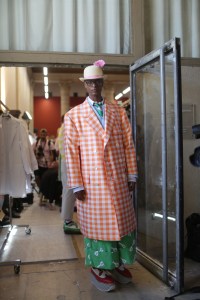 Backstage at Thom Browne Men's Spring 2019