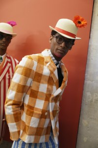 Backstage at Thom Browne Men's Spring 2019