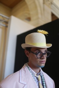 Backstage at Thom Browne Men's Spring 2019