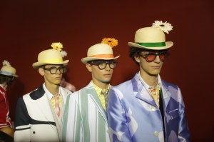 Backstage at Thom Browne Men's Spring 2019