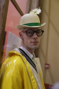 Backstage at Thom Browne Men's Spring 2019