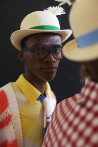 Backstage at Thom Browne Men's Spring 2019
