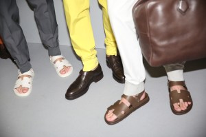 Backstage at Hermès Mens Spring 2019