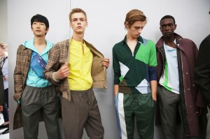 Backstage at Hermès Mens Spring 2019