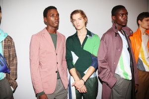 Backstage at Hermès Mens Spring 2019