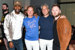 Karamo Brown, Carson Kressley, Thom Filicia, and Bobby Berk at the Chappy x Spring Studios event.