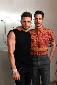 Nico Tortorella and Sam Dumas at the Chappy x Spring Studios event.
