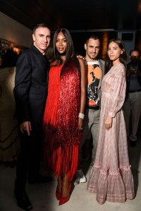 Raf Simons, Naomi Campbell, Jean-Georges d'Orazio and