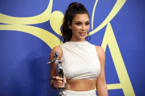 Kim Kardashian at the 2018 CFDA Awards.