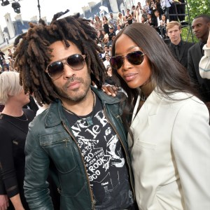 Lenny Kravitz and Naomi Campbell