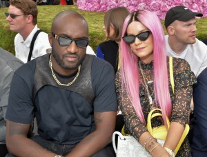 Virgil Abloh and Lily Allen in the front row