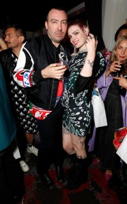 James Long and Claire Barrow attend the Fashion East and Bistrotheque private dinner