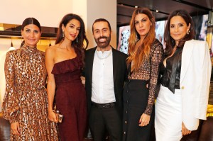 Giovanna Battaglia Engelbert, Amal Clooney, Giambattista Valli, Bianca Brandolini d'Adda and Astrid Munoz