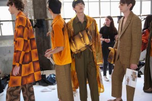 Backstage at Dries Van Noten Men's Spring 2019