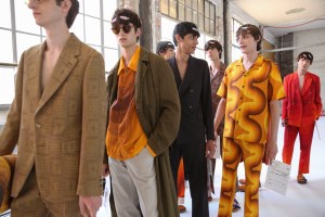 Backstage at Dries Van Noten Men's Spring 2019