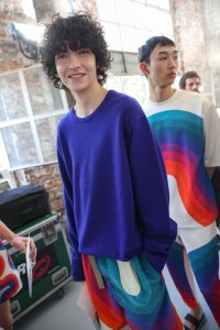 Backstage at Dries Van Noten Men's Spring 2019