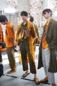 Backstage at Dries Van Noten Men's Spring 2019