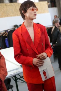 Backstage at Dries Van Noten Men's Spring 2019
