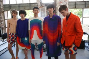 Backstage at Dries Van Noten Men's Spring 2019