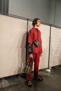 Backstage at Fendi Men's Spring 2019