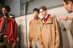 Backstage at Fendi Men's Spring 2019