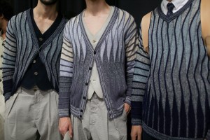 Backstage at Giorgio Armani Men's Spring 2019