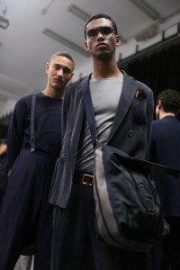 Backstage at Giorgio Armani Men's Spring 2019